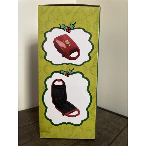 NEW Dr Seuss' The Grinch Grilled Cheese Sandwich Maker/Press - Picture 2 of 4
